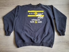 Vintage German Tea Sweatshirt by Snap Sportswear Size Medium 44" Chest Black