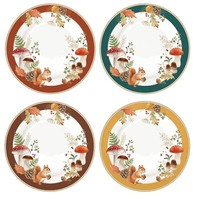 4Er Set Kuchenteller Autumn Breeze Herbst EichhöRnchen D. 19Cm In Gb Easy Life