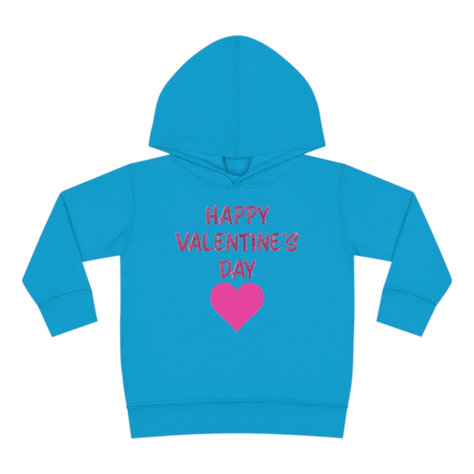 VALENTINO Felpa con cappuccio unisex pullover Happy San Valentine with cuore rosa bambino
