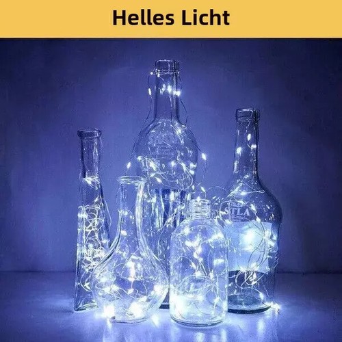 10M LED String Lights+Remote Control Battery Operated Silver Wire Picnic White - Picture 7 of 9