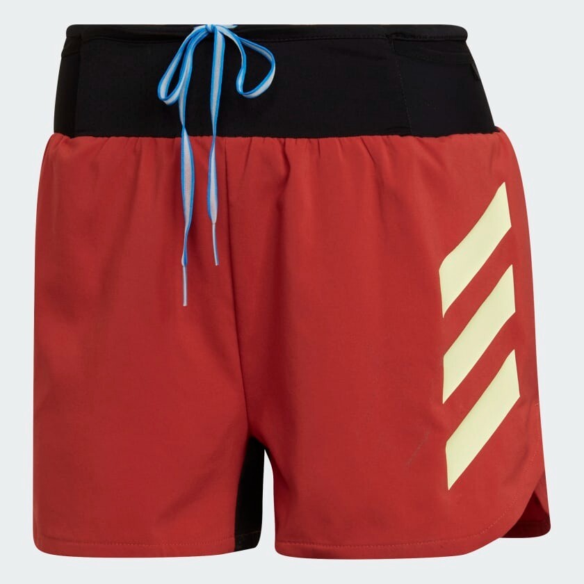 Pantalones Cortos Adidas Para Mujer Agravic Pro Trail Running Naranja Fitness Senderismo Gimnasio 5"