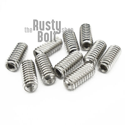 #8-32 x 3/8'', Socket Set Screws Cup Point, A2 304 18-8, Stainless Steel