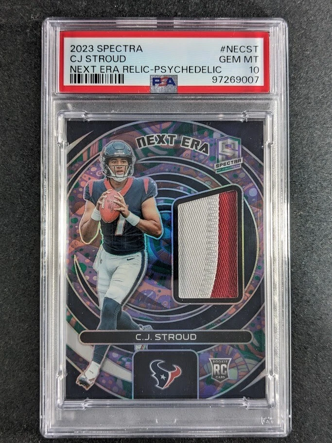 CJ Stroud Panini Spectra Next ERA Relics #NECST Psychedelic