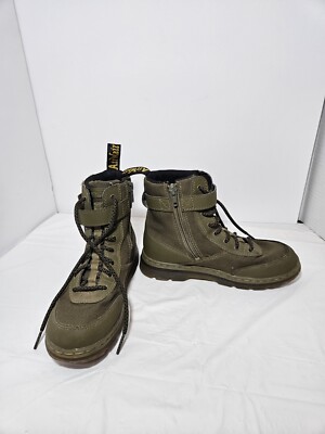 Dr Martens Combs Tech J Doc Martens Extra Tough Boots DMS Olive Kids Size 3