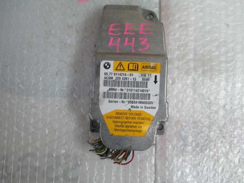 Bag Control Module Fits 06-10 BMW 550i 65.77-9114214 65779114214 