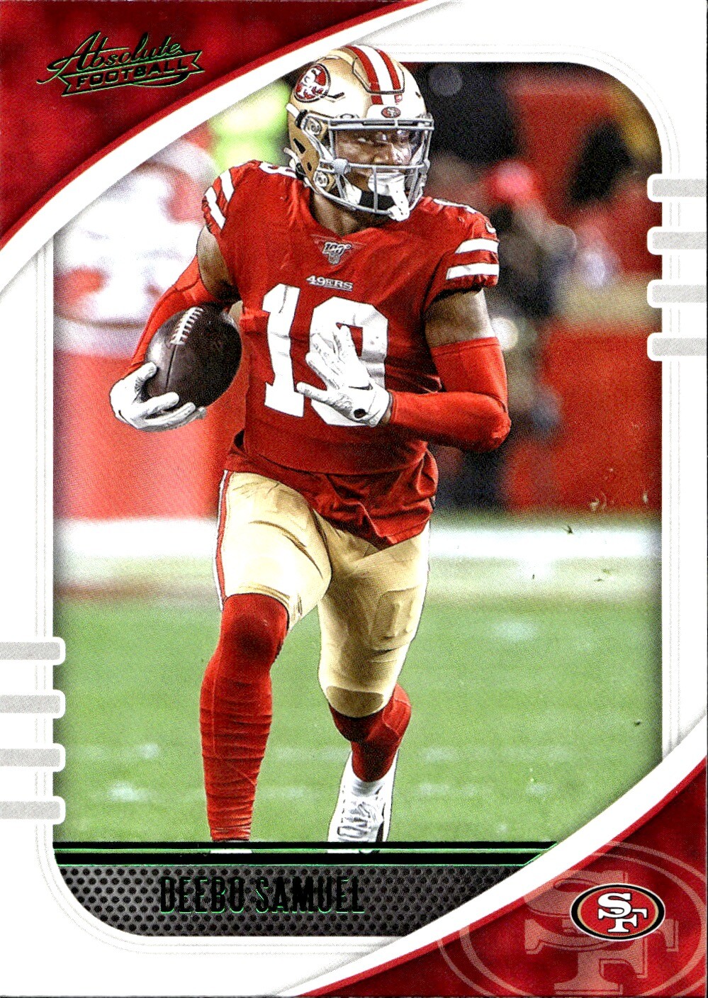 2020 Panini Absolute #93 Deebo Samuel Green Near mint or better