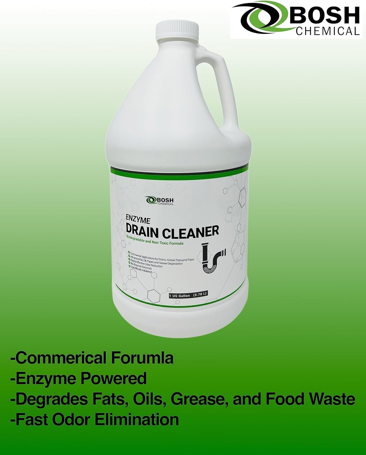 Powerful Enzyme Drain Cleaner Attacks Grease, Fats, and Buildup 1