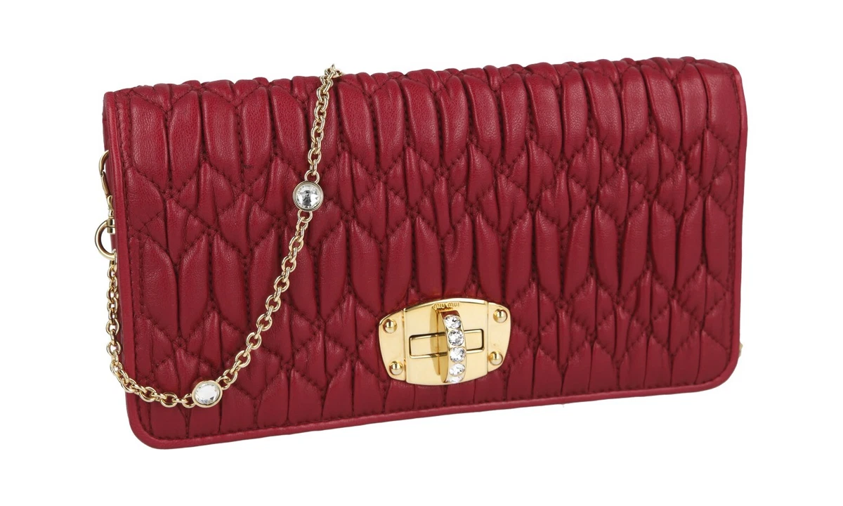 Miu Miu Leather Clutch Bags for Women for sale | eBay