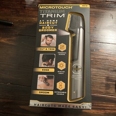 Micro Touch Titanium TRIM Hair Cutting Body Shaver Groomer Trimmer