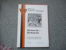 Programm     Wismut Gera  -   Chemie Zeitz              78/79