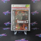 Rainbow Six 3 Squad-Based Counter Terror PH + Reg Card Xbox AD Complete CIB  -..