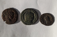 3 ancient Roman coins bronze - Maximianus, Caracala and Galienus