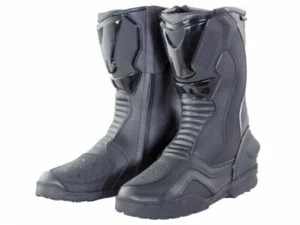 Bike It Transfer Waterproof Sports Touring Black Leather Motorcycle Boots