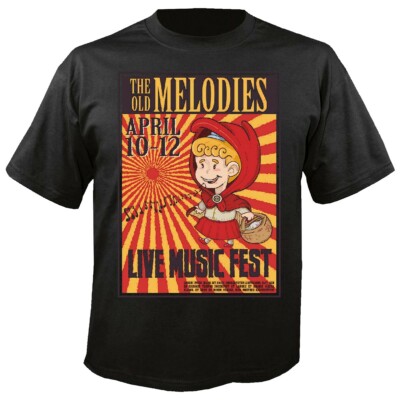 T-Shirt THE OLD MELODIES LIVE MUSIC FEST TECHNO JAZZ FUNKY SOUL TRANCE FESTIVAL