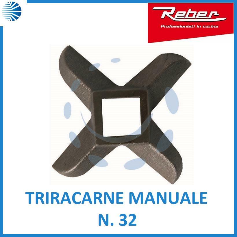 Coltello lama tritacarne trita carne manuale macina carne reber amano acciaio 32