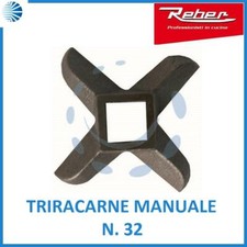 Coltello lama tritacarne trita carne manuale macina carne reber amano acciaio 32