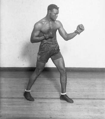 Harry Wills In Boxing Stance 1915 OLD BOXING PHOTO