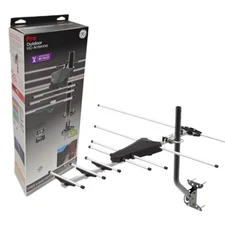 GE Pro Outdoor HD TV Antenna 80 MIles Long Range, VHF UHF 1080P UHD 4K 33685