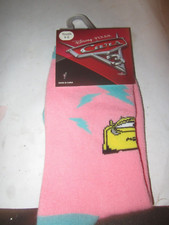 Disney Pixar Cars 3 CRUZ YOUTH SOCKS SZ 4-6 PINK