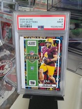 CAM SKATTEBO 2025 Panini  Score NFL Draft SHOWCASE PSA 8