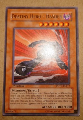 Yugioh Schicksals-HELD - Dasher POTD-DE017 Rare 1. Auflage