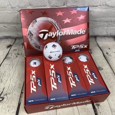 TaylorMade TP5x Pix USA Golf Balls 1 Dozen White Flag Stars Stripes 250 Anniv.