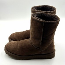 UGG Classic Short II Burnt Cedar Classic Short II Womens 8 Brown Sheepskin Boots