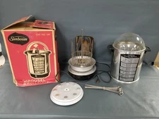 Vintage Sunbeam Carousel Rotisserie Broiler WORKS! Glass Dome MCM Atomic