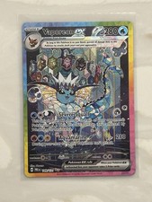 Pokémon TCG Prismatic Evolutions Vaporeon EX Sir 149/131 Near Mint Condition