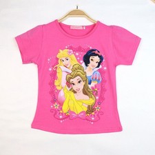Prinzessin Baumwolle Frozen Elsa Mädchen T-Shirt Kinder Tee 3-8 Jahre Kurzarm Freizeit Oberteil