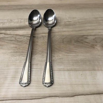 Reed & Barton SURREY Stainless 18/10 Ice Tea Spoons Lot Of 2