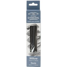 3 x Thick Charcoal Sticks Willow Pack of 3 3 Count (Pack of 1)