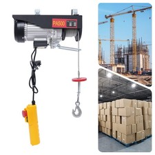 500kg Electric Hoist UK 1050W 18m Steel Wire with Emergency Stop & Remote