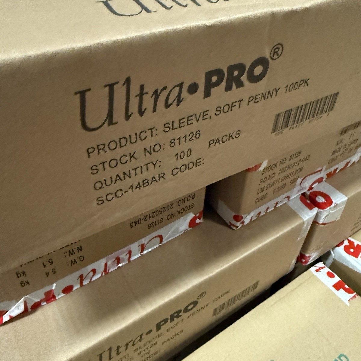Card Sleeves 1,000 Ultra Pro Penny Card Soft Sleeves - 10 Packs Of 100,  Clear Standard Size (#81126) 2024 Fresh Stock Ultra Pro Soft Sleeves
