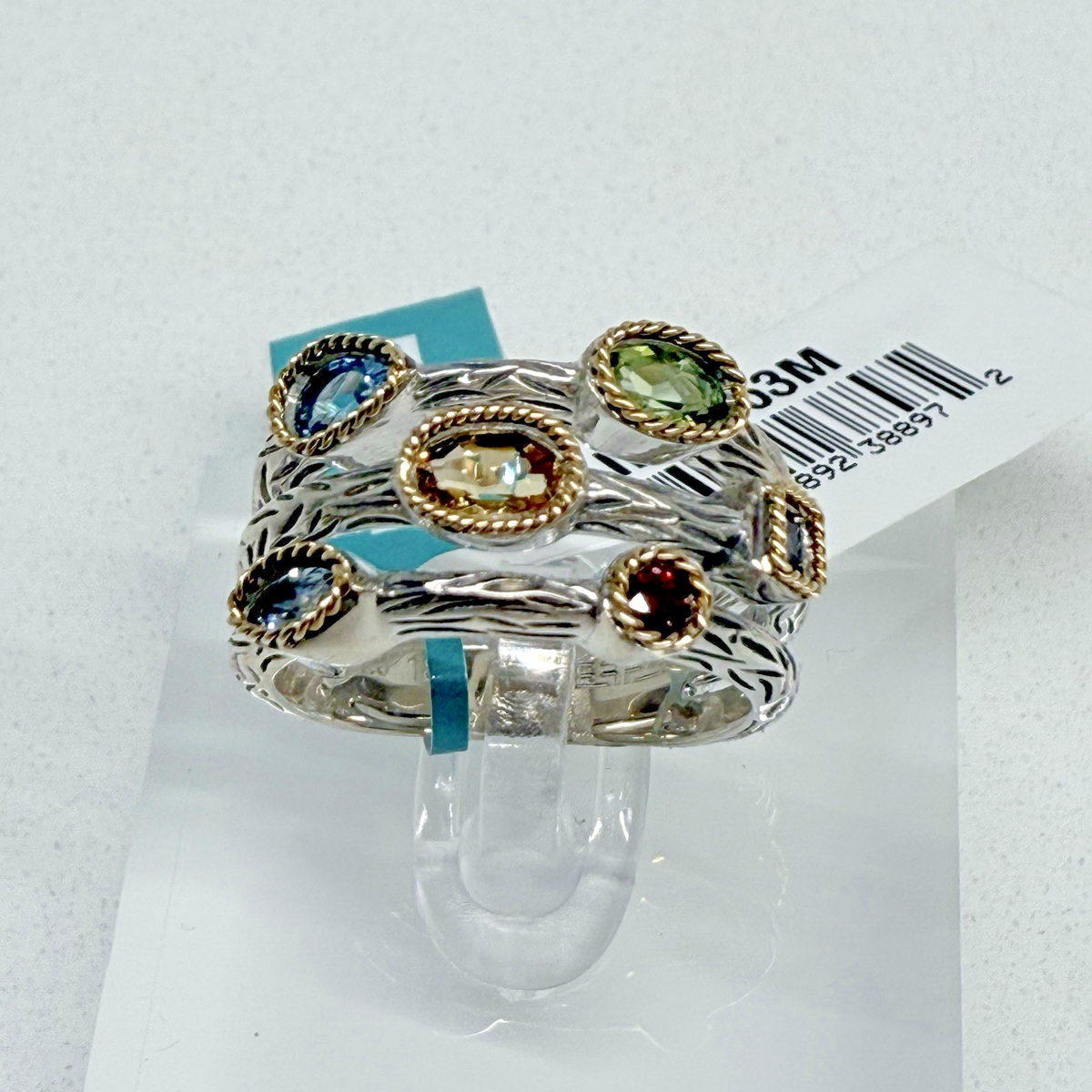 Effy Sterling Silver 18K Yellow Gold Amethyst, Topaz, Citrine