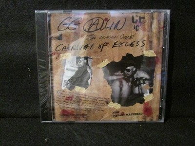 GG ALLIN AND THE CRIMINAL QUARTET Carnival Of Excess 2007 CD Ponk NEW Sealed