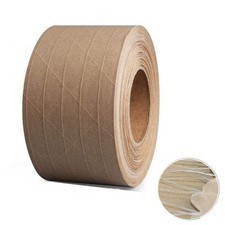 Reinforced Gummed Kraft Paper Packing Tape, Water Activated Kraft Tape, 50 yd...