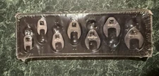 SNAP ON TOOLS NEW 7 pc 1/4" Drive Metric Open-End Crowfoot Wrench Set 107TMCOM