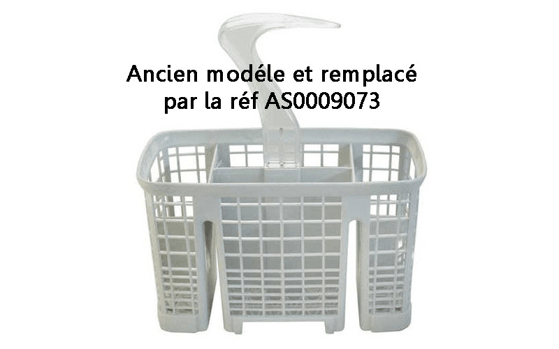 Panier à couverts AS0009073 pour lave-vaisselle Brandt en plastique gris de 32x1450 mm
