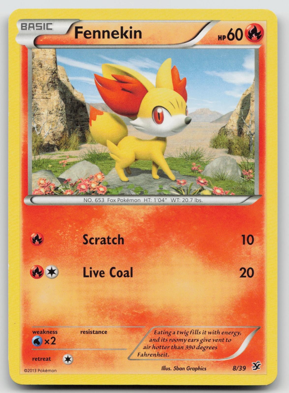 Fennekin 8/39 LP Kalos Starter Set Pokemon