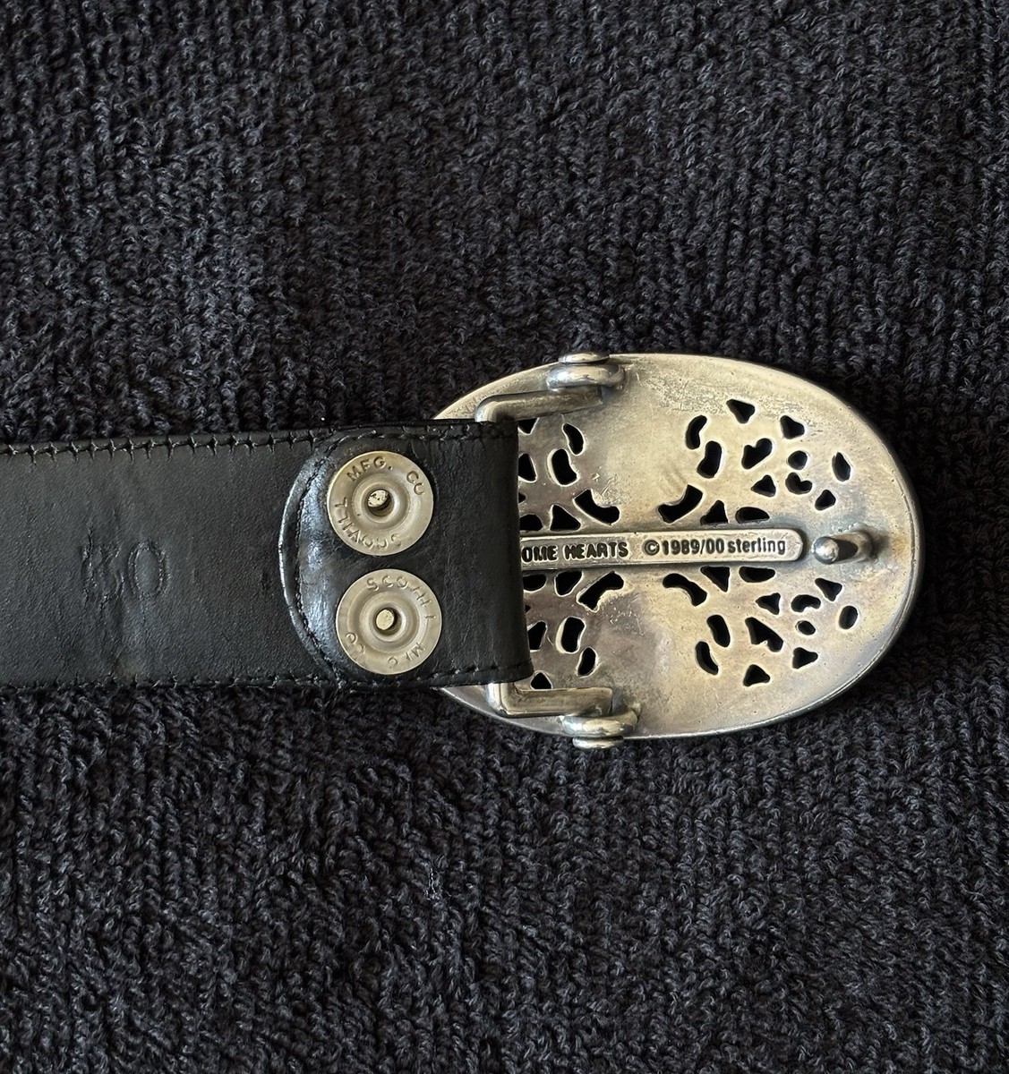 Chrome Hearts Oval Cross Belt Leather Size 30 | eBay