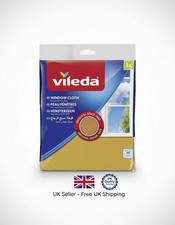 Vileda Window Cloth Glass & Car Synthetic Chamois Leather Effect Streak Free