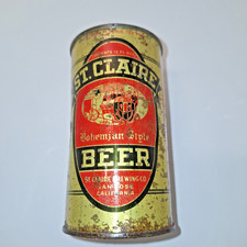 St. Claire Beer flat top beer can - 1938