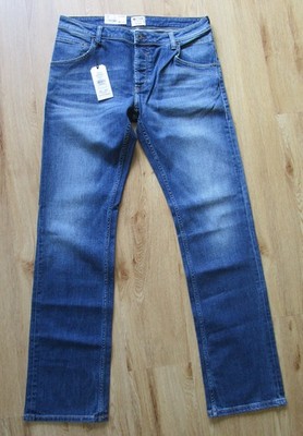MUSTANG Jeans Michigan Straight Bootcut W34 L36 Knopfleiste used Look NEU NP 89 