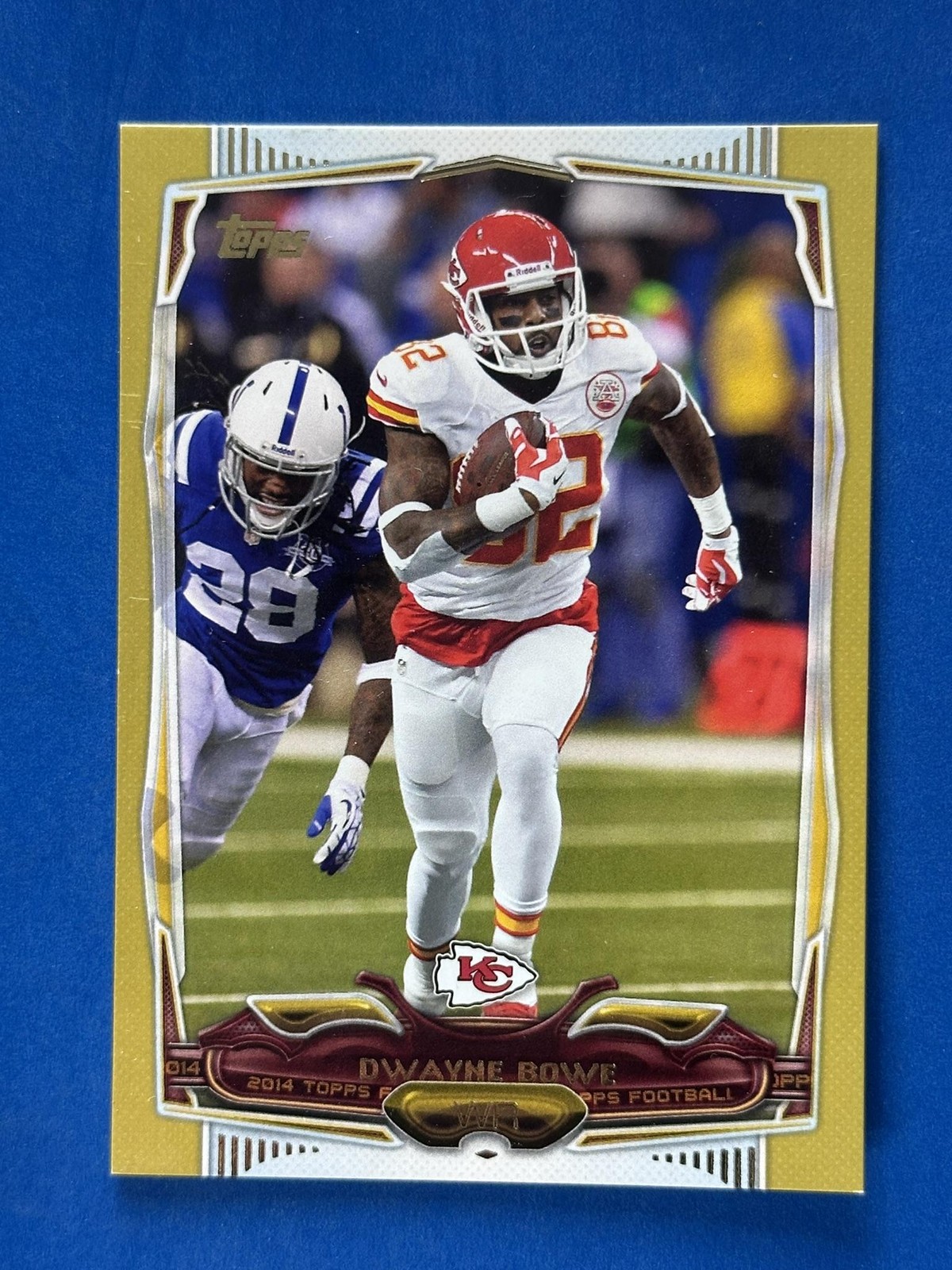 2014 Topps Gold #284 Dwayne Bowe Kansas City Chiefs #/2014!