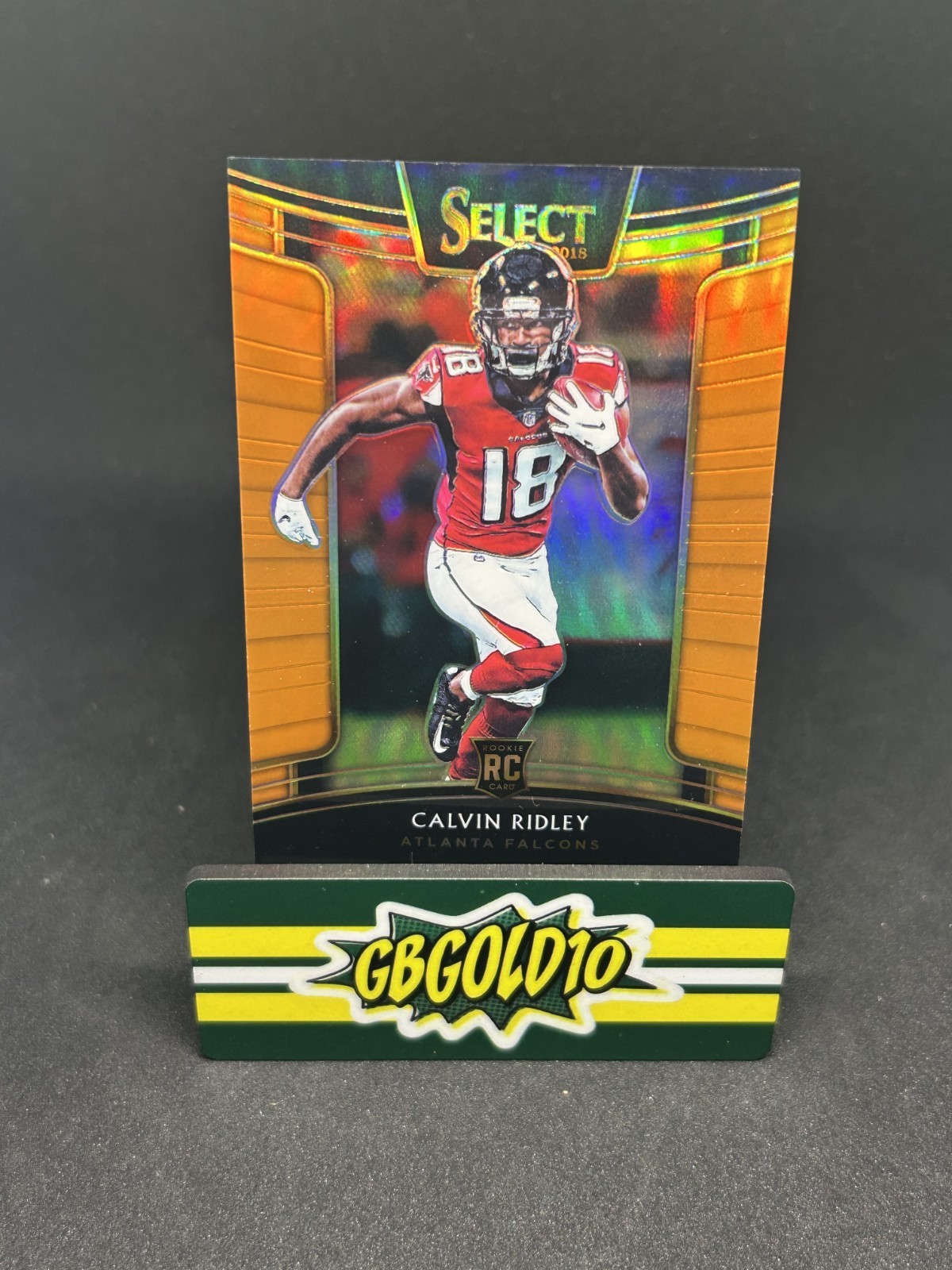 2018 Panini Select - Concourse Calvin Ridley #57 Orange Prizm /49 (RC)