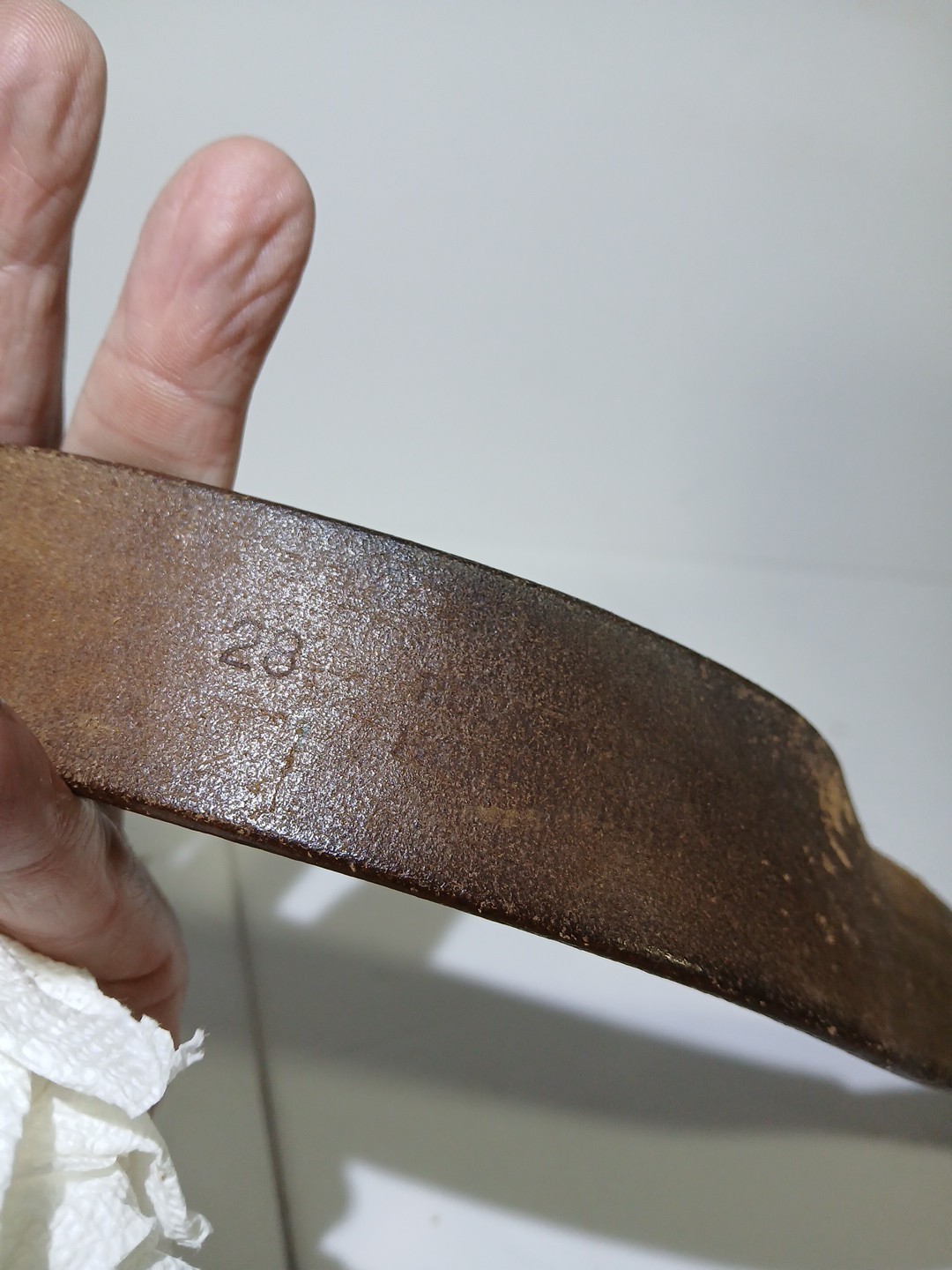 VTG Wrangler Leather Kids Belt Buckle Horses Western Cowboy Tooled