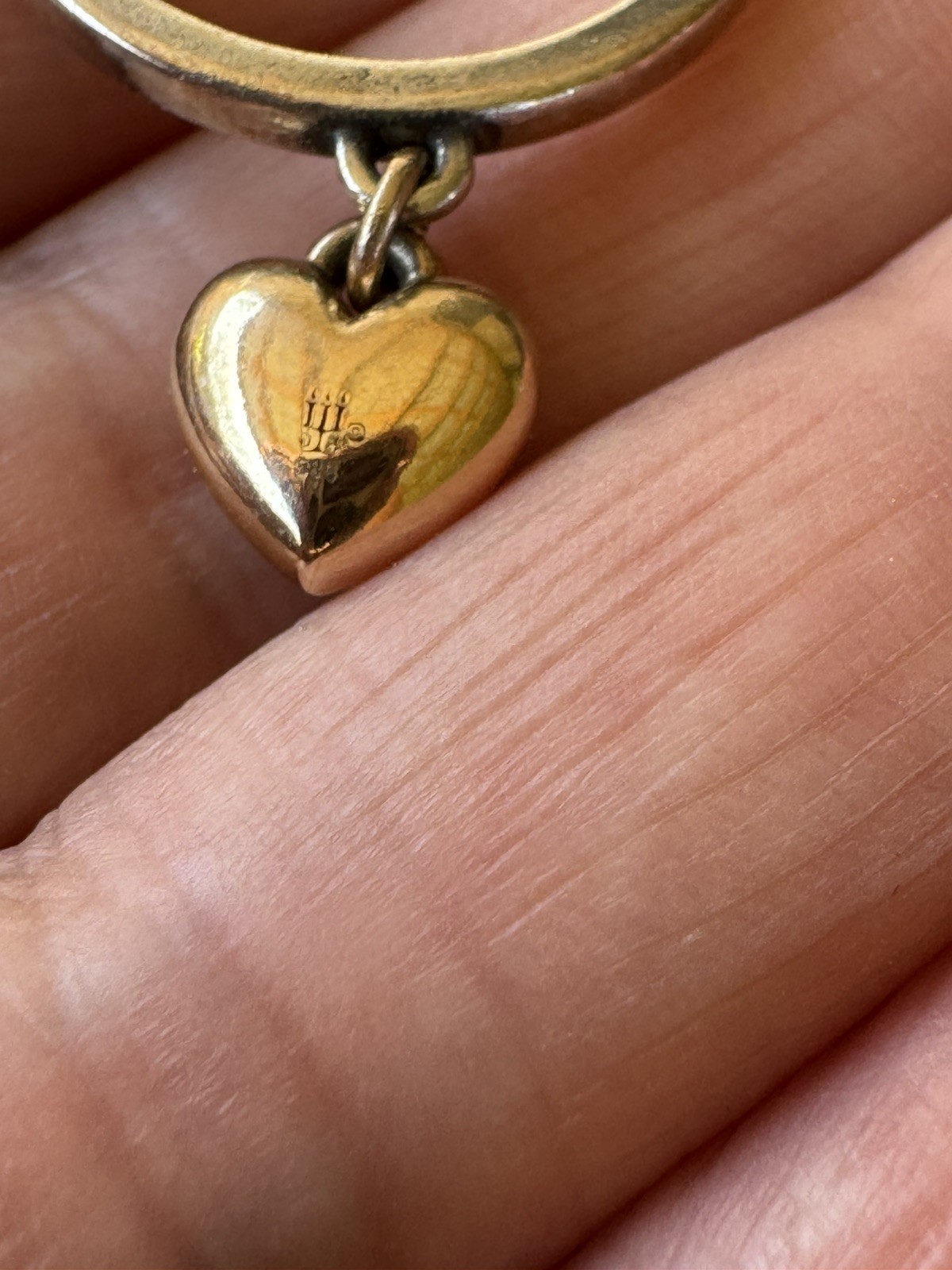 James Avery Dangle Ring Sterling Silver with 14k … - image 6