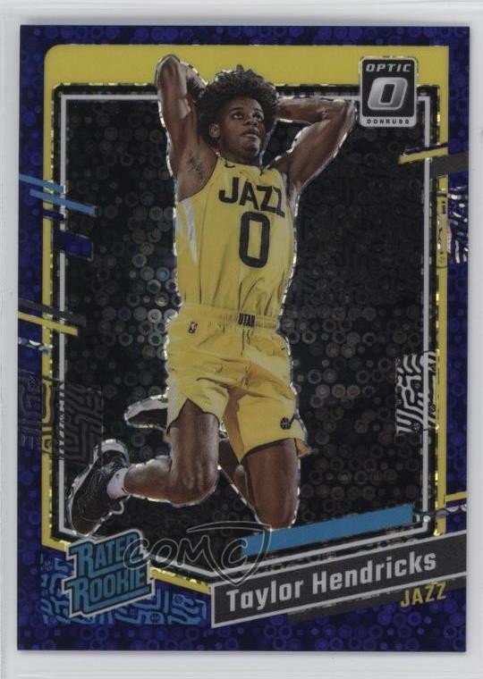 2023 Donruss Optic Rated Rookie Fast Break Purple Prizm /99 Taylor Hendricks 3tb