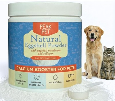 Eggshell Powder for Dogs and Cats  Natural Calcium Cat & Dog Joint Supplement...